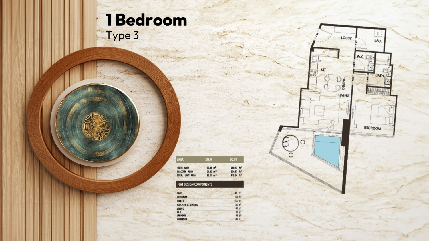 1 BR - Type A